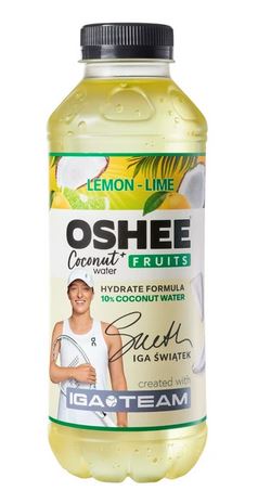 OSHEE  IGA Team Vitamin Water  woda kokosowa cytryna - limonka 555 m