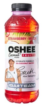 OSHEE  IGA Team Vitamin Water  woda kokosowa truskawka - melon 555 ml
