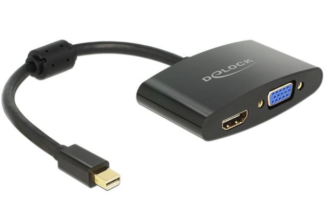 Adapter DISPLAYPORT MINI(M) 1.1-HDMI(F)+VGA