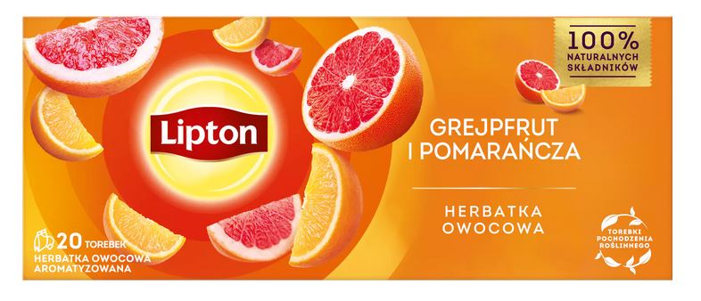 Lipton Fruit Grejpfrut i Pomarańcza 20TB