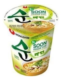 Zupa Soon Veggie Ramyun w kubku, lekko pikantna 67g - Nongshim