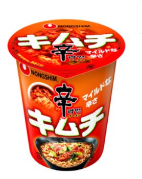 Zupa Shin Kimchi Ramyun w kubku, ostra 75g - Nongshim