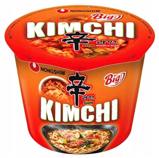 Zupa instant Shin Kimchi Ramyun, duża micha 112g - Nongshim