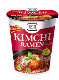 Zupa Kimchi ramen Hot & Spicy z prawdziwym kimchi kubek 82,5g - Jongga