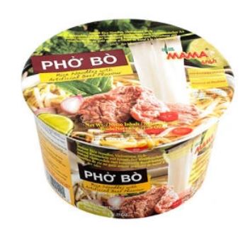 Zupa Pho Bo wołowa z makaronem ryżowym 65g - MAMA