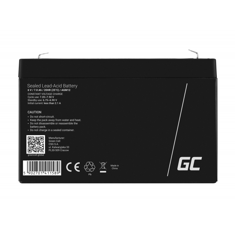 Akumulator AGM 6V 7Ah