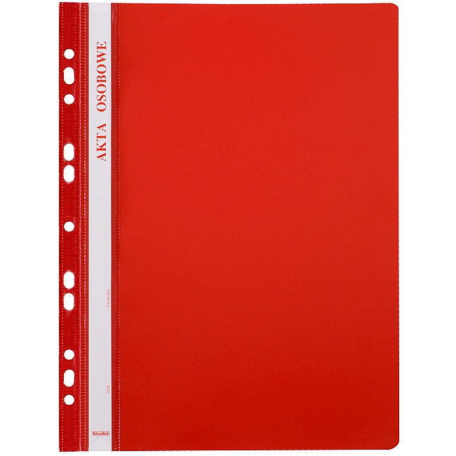 Skoroszyt akt osobowych zawieszany czerwony ST-23 BIURFOL (10szt)