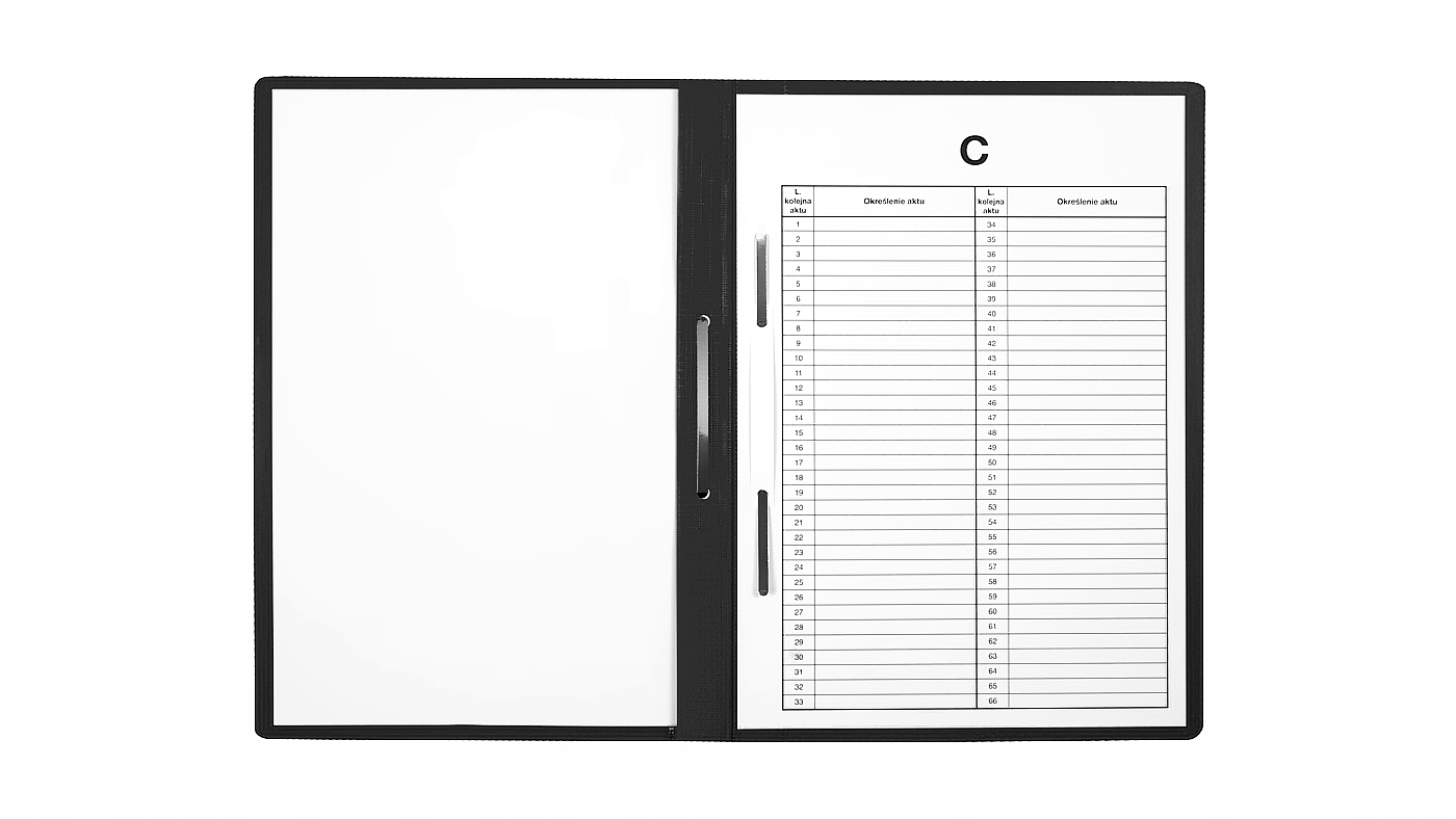 Skoroszyt akt osobowych zawieszany czarny ST-23 BIURFOL (10szt)