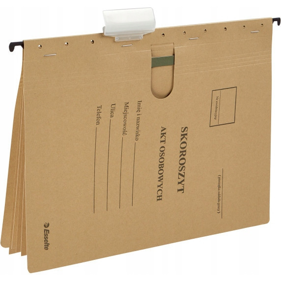 Skoroszyty na akta osobowe siarczanowy ESSELTE zawieszany 15211