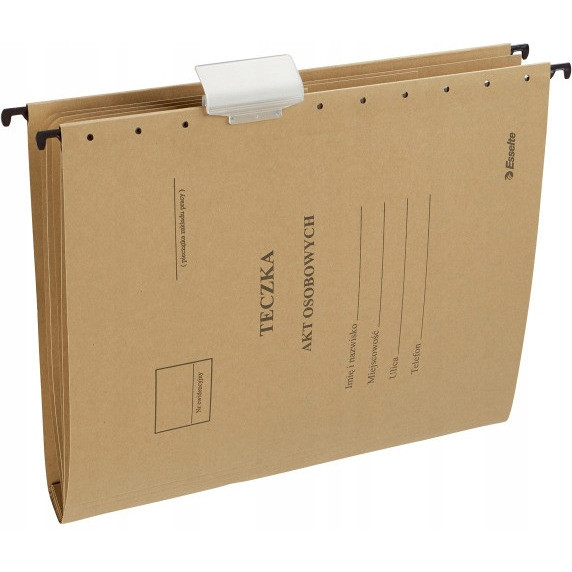 Teczka na akta osobowe siarczanowa ESSELTE zawieszana 15212