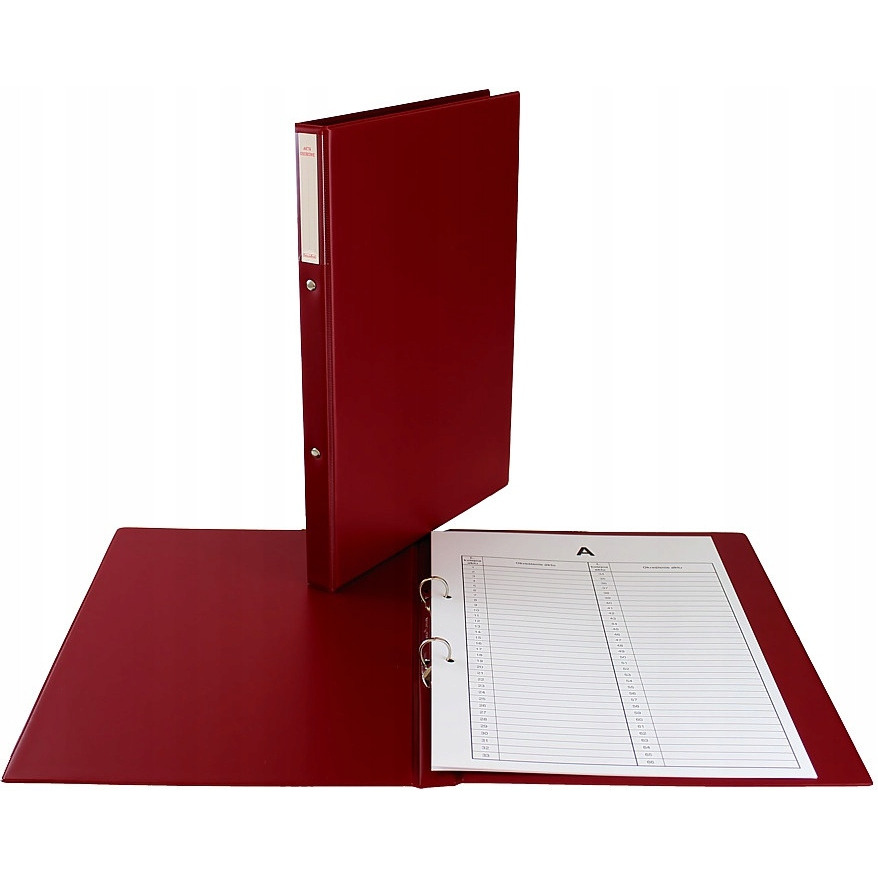 Teczka do akt osobowych 2 ringi Bordo TD-12-06 BIURFOL