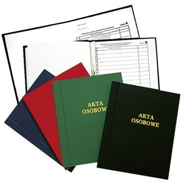 Teczka akt osobowych WARTA oklejana czarna niezadrukowana 1824-339-101