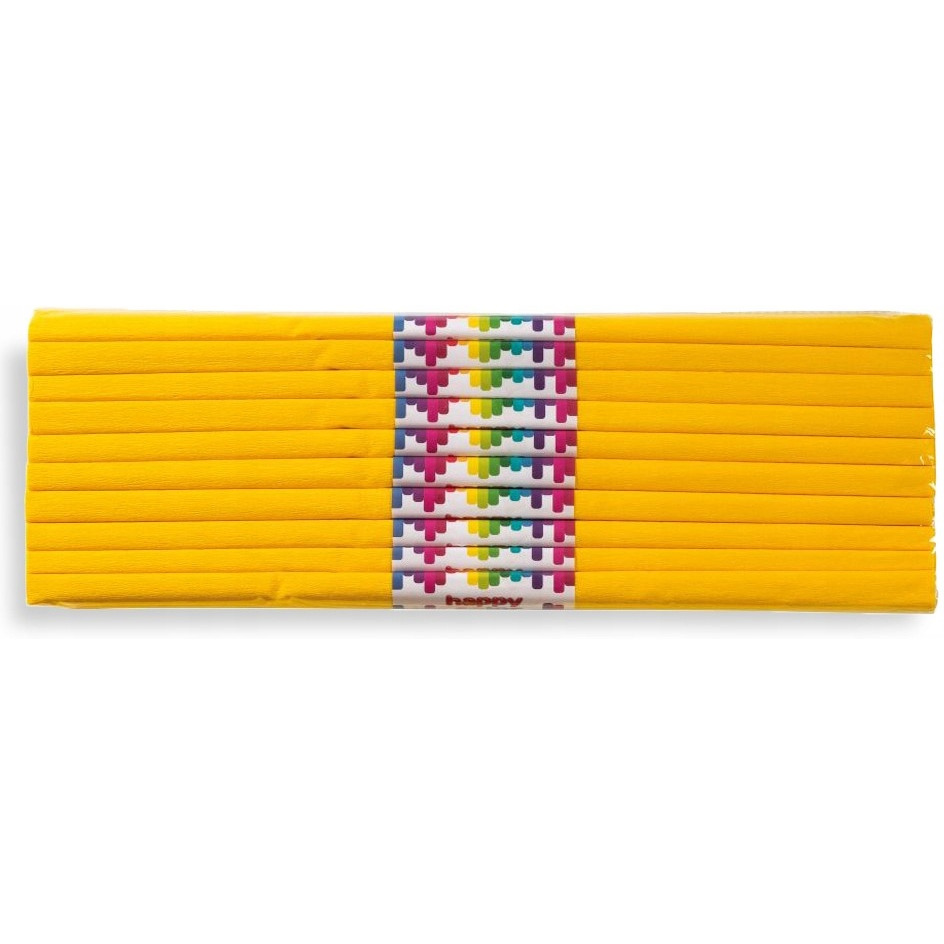 Bibuła marszczona 50x200cm żółta 5020-1 HAPPY COLOR
