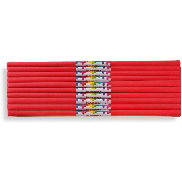 Bibuła marszczona 50x200cm czerwona 5020-2 HAPPY COLOR