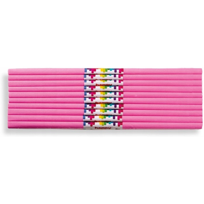 Bibuła marszczona 50x200cm różowa 5020-20 HAPPY COLOR