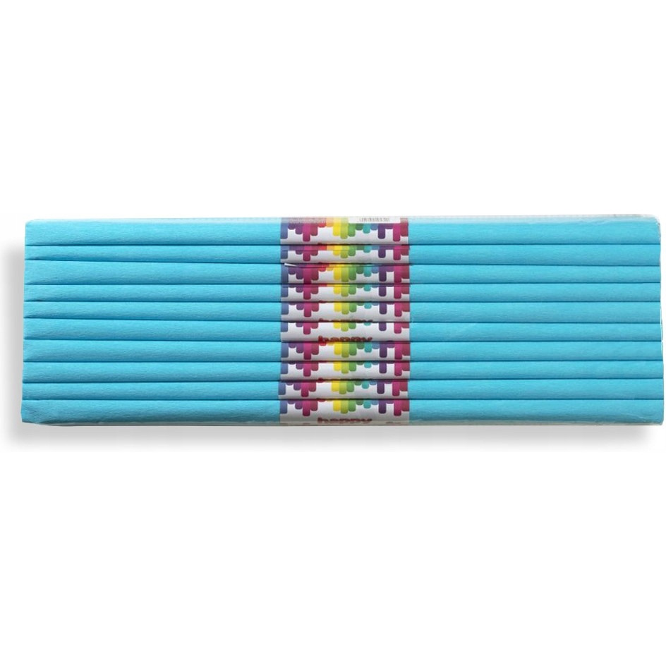 Bibuła marszczona 50x200cm  5020-32 turkusowa pastel HAPPY COLOR