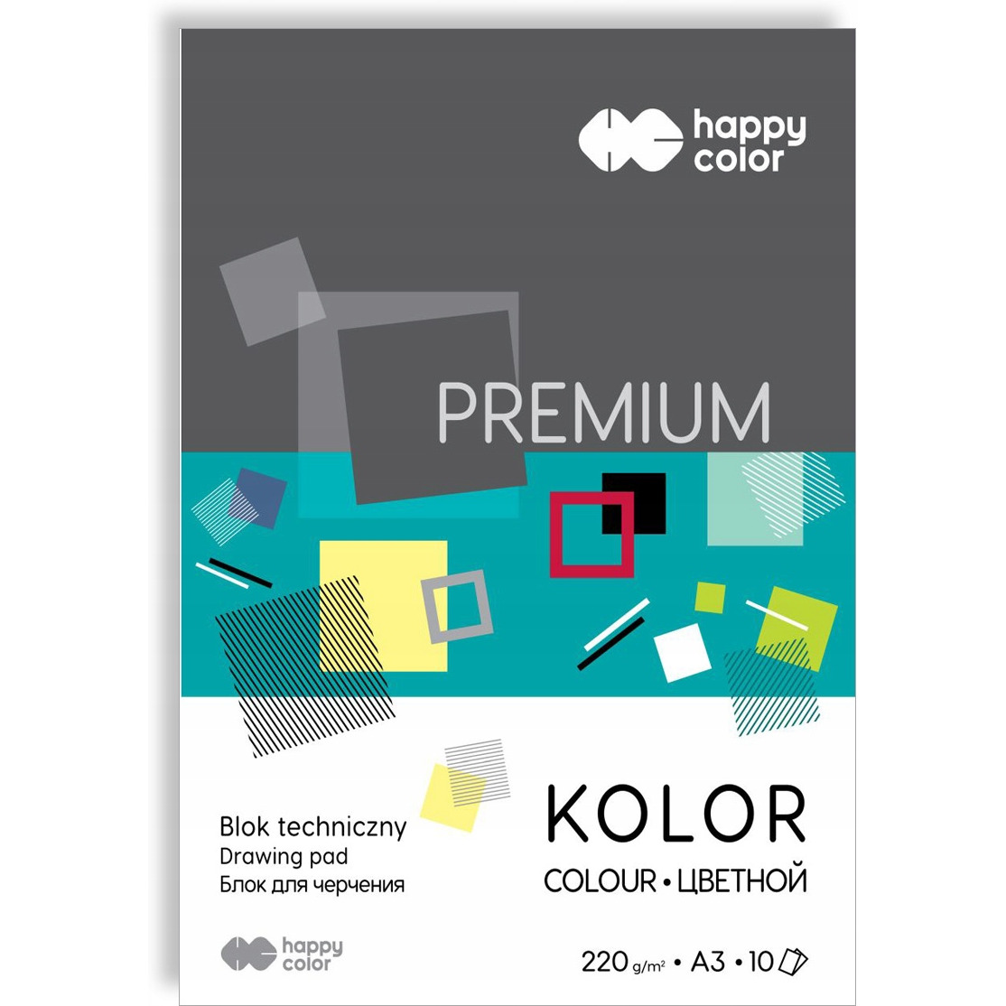 Blok techniczny kolor 220g A3 HAPPY COLOR 3722 3040-09