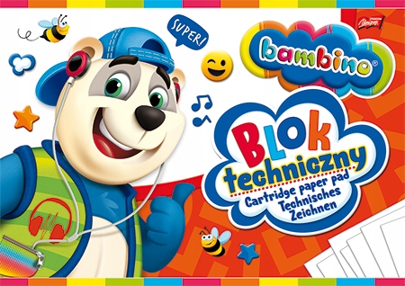Blok techniczny BAMBINO A4 10kar