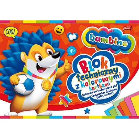 Blok tech kolor BAMBINO a4 10 kar
