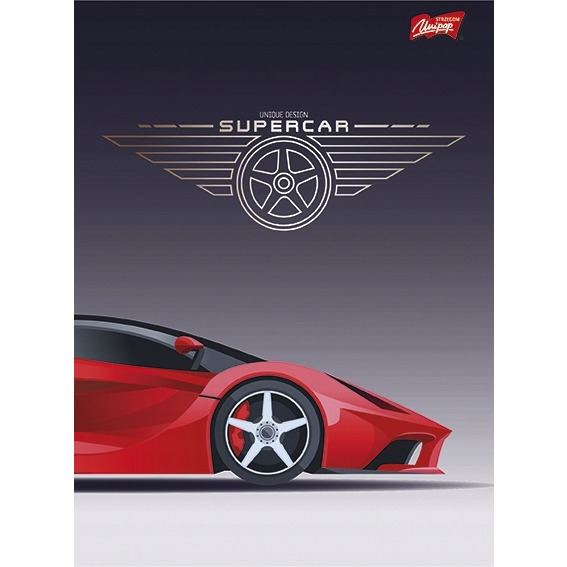 Brulion w twardej oprawie A5 96k. krata mix UNIPAP