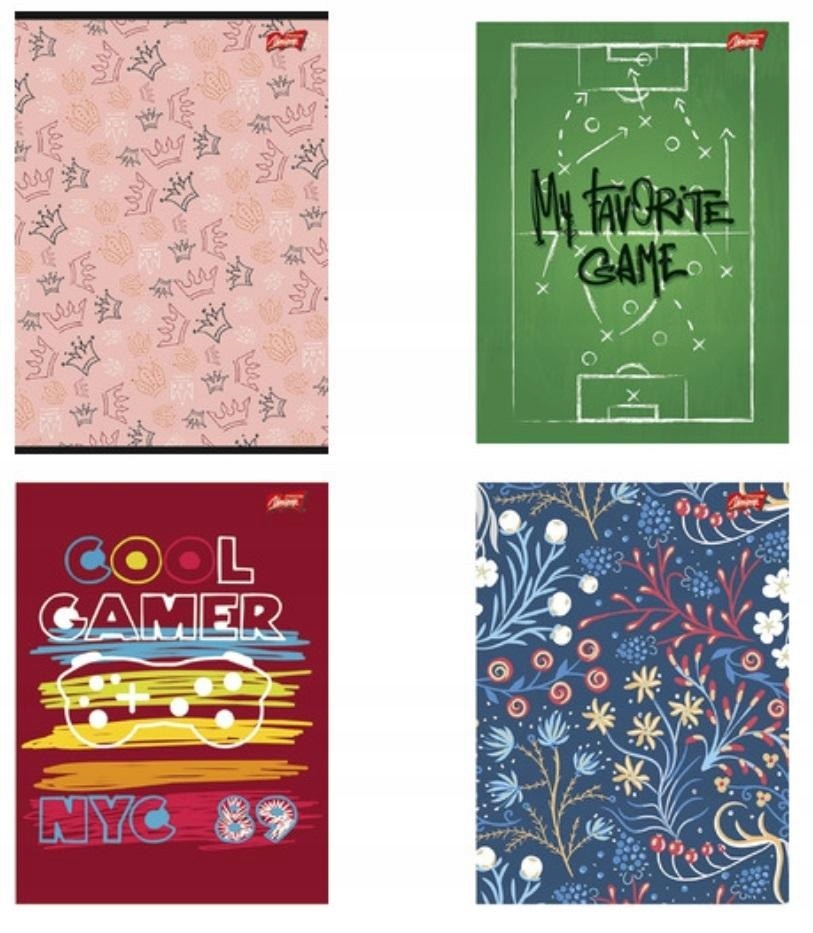 Brulion w półtwardej oprawie A4 96k. krata UNIPAP