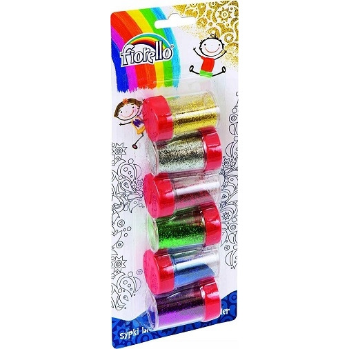 Sypki brokat FIORELLO GR-B6 6 kolorów x 6g 170-2239