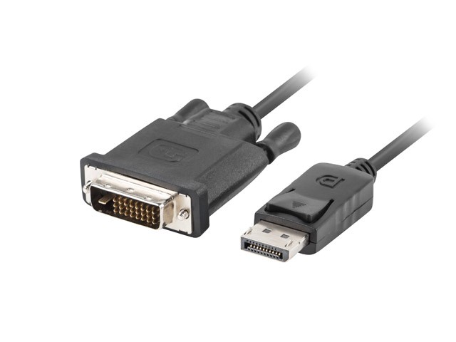 Kabel DisplayPort v1.2 DVI-D(24+1) 1.8M czarny                  CA-DPDV-10CU-0018-BK