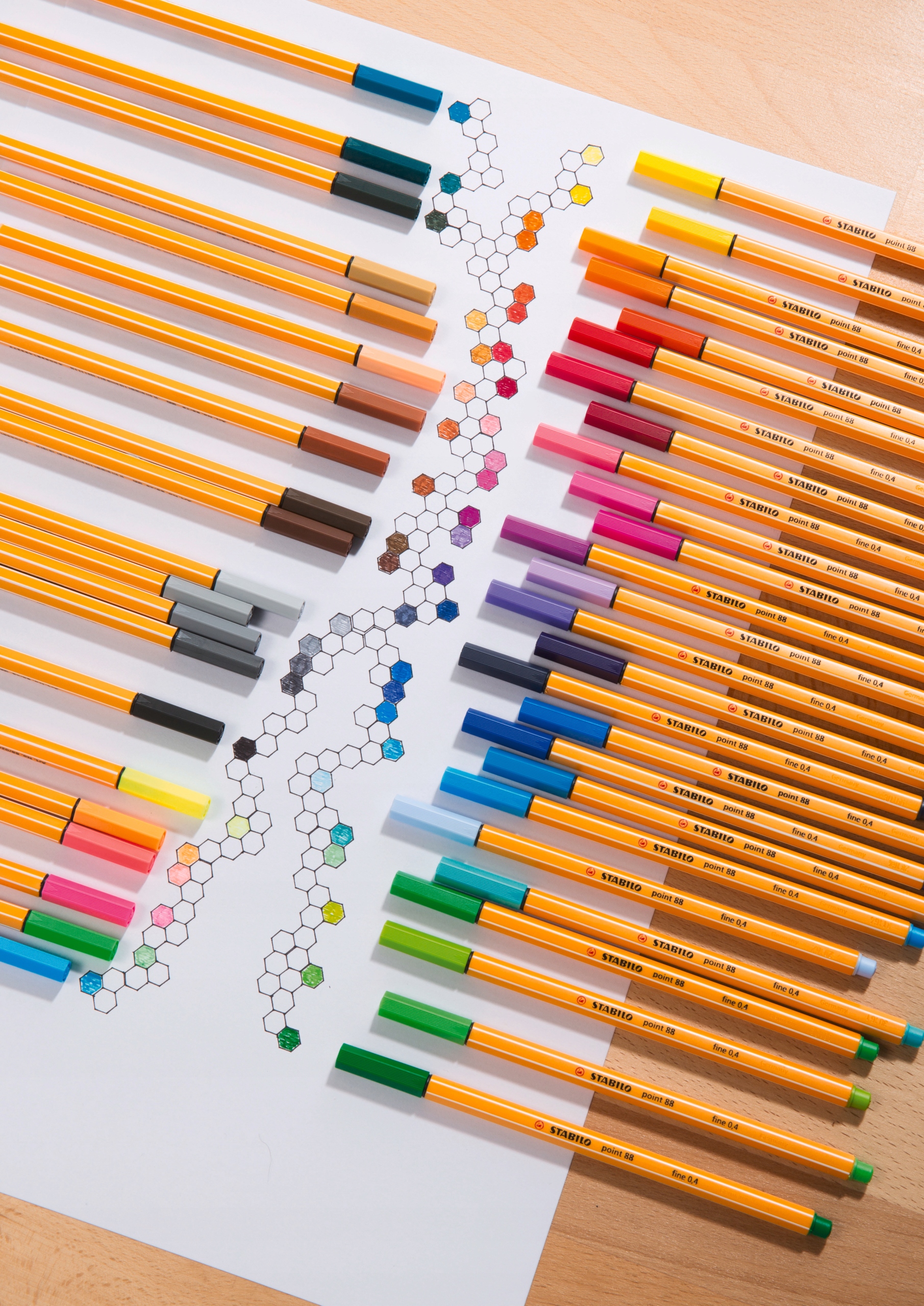 Cienkopis STABILO point 88 0.4mm brąz 88/45