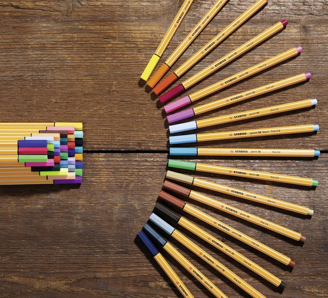 Cienkopis STABILO point 88/89 0.4mm ciemna ochra