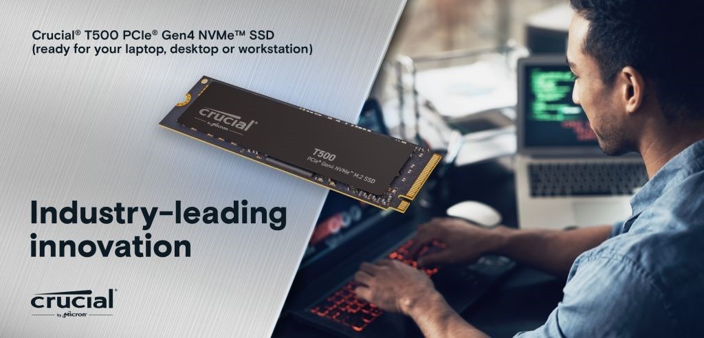Dysk T500  1TB M.2 NVMe 2280 PCIe 4.0  7300/6800