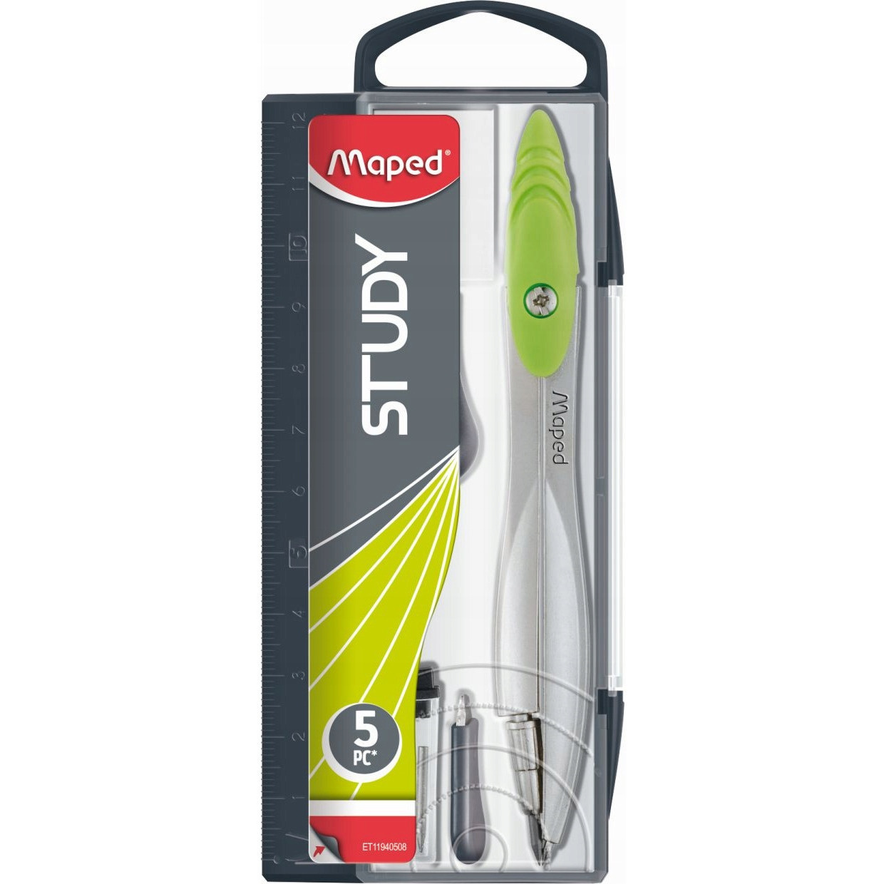 Cyrkiel MAPED STUDY w zestawie 6 elementów 119405