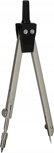 Cyrkiel szkolny zestaw 5-cz.czarny; 8710303 HERLITZ