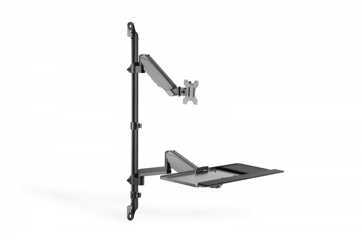 Ramię naścienne pojedyncze, 1xLCD + klawiatura, max. 32 cale