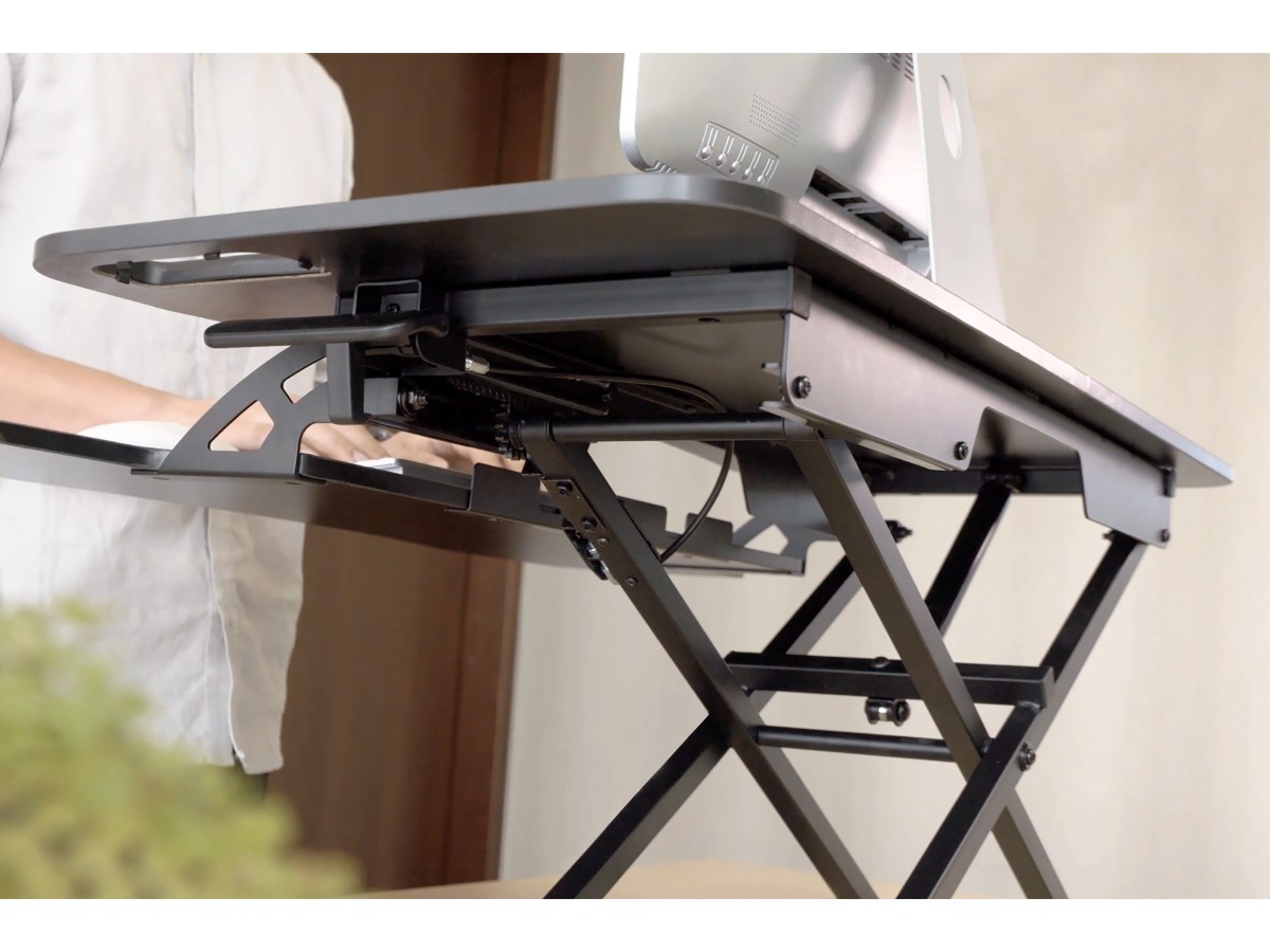 Ergonomiczna nakładka na biurko, powierzchnia robocza: 950x615x106-460mm, regulowana, czarna