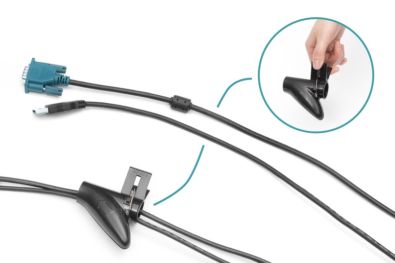 Maskownica organizer do okablowania (kręgosłup) rogulowana elastyczna 5m czarna