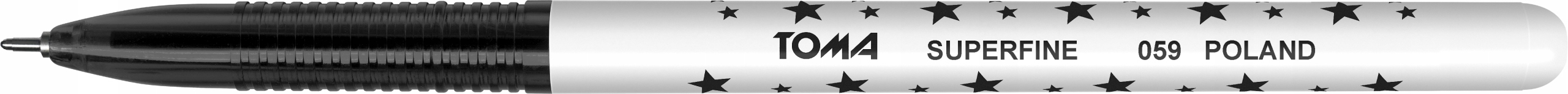 Długopis TO-059 S-FINE czarny TOMA GWIAZDKI