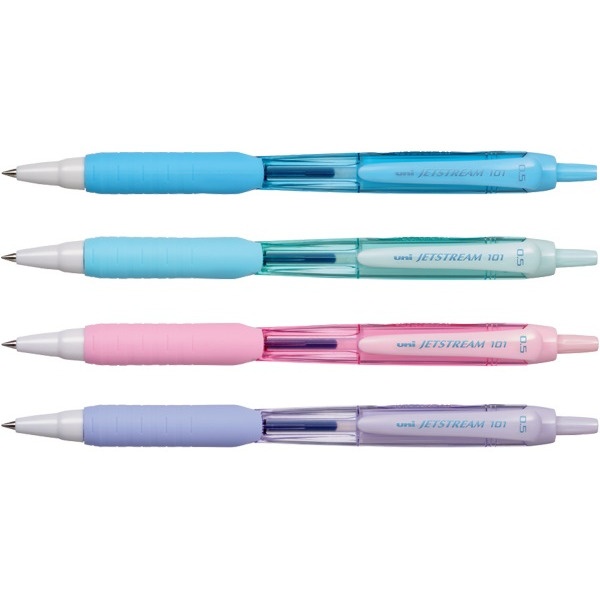 Długopis kulkowy UNI SXN-101 Jetstream różowa obudowa niebieski