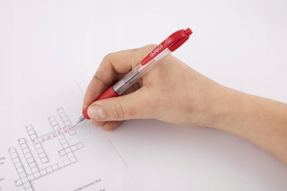 Długopis automatyczny 294 czerwony; 101322  D.RECT