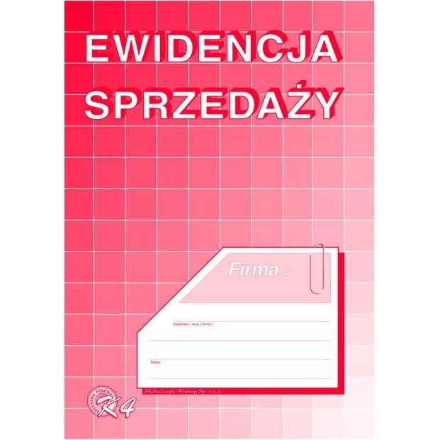 K-4 Ewidencja sprzedaży (pion) A5 MICHALCZYK&PROKOP