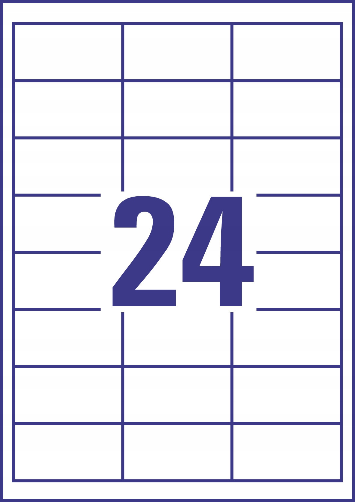 Etykiety ZF A4 646x338mm białe 6172 AVERY ZWECKFORM (30 arkuszy)