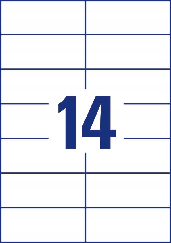 Etykiety ZF A4 105x42.3mm białe 3653 AVERY ZWECKFORM