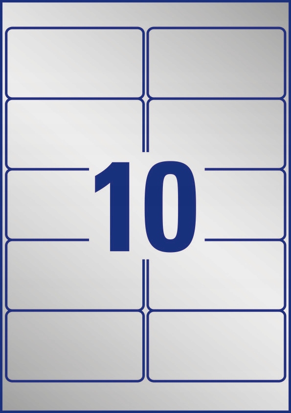 Etykiety Heavy Duty 96x50.8mm srebrne poliestrowe L6012-20szt AVERY ZF