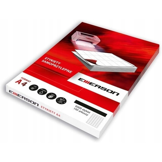 Etykiety A4 105x37mm białe nr023 (100sztuk) EMERSON eta4105.037