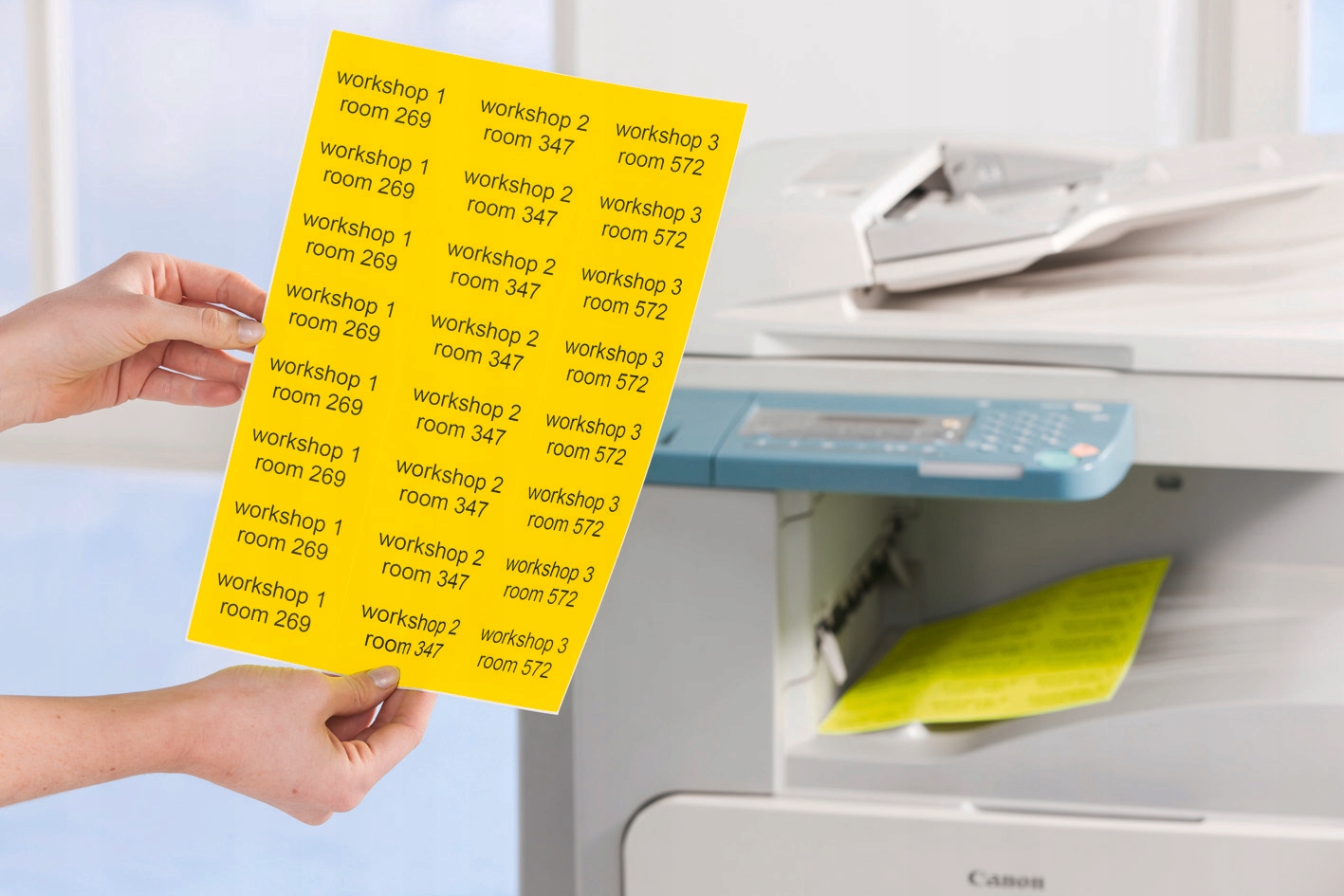 Et.ZF 99,1x38,1 żół. L7263Y-25 ZF AVERY ZWECKFORM