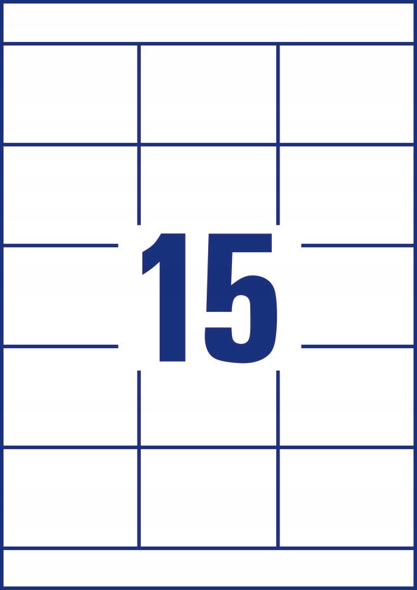 Etykiety ZF A4 70x50.8mm (100 arkuszy) białe 3669 AVERY ZWECKFORM