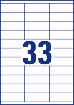 Etykiety ZF ECONOMY A4 70x25.4mm białe ELA009 AVERY ZWECKFORM