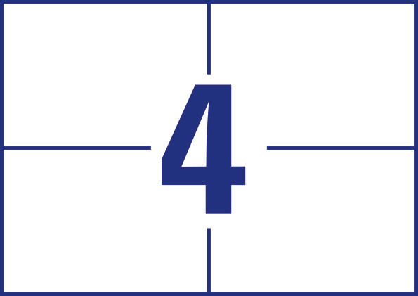 Etykiety uniwersalne Avery Zweckform, 105 x 74 mm