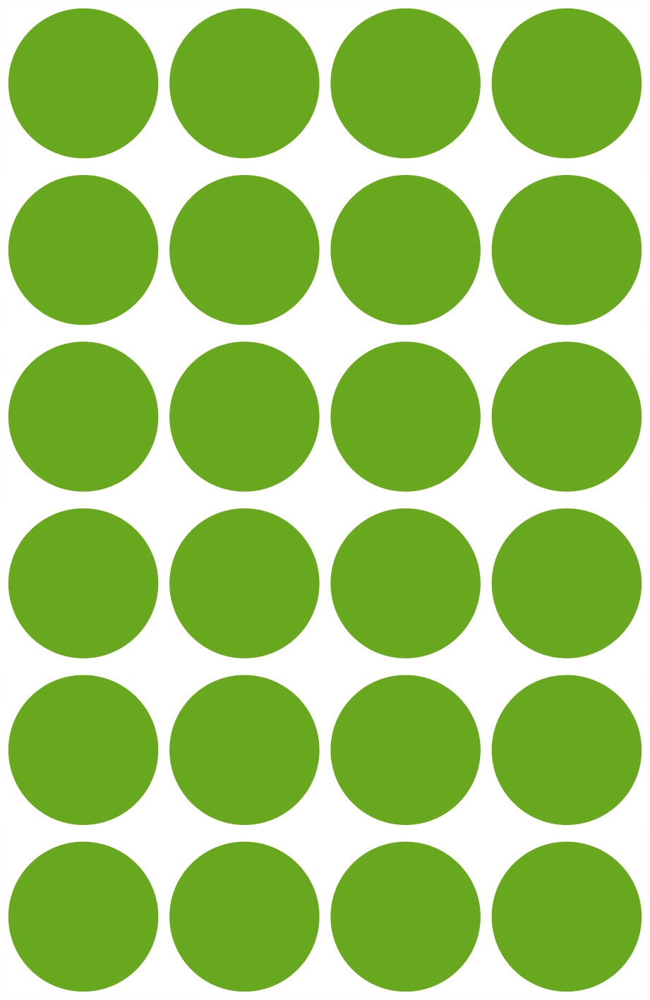 Usuwalne kółka _18mm 96szt./op. zielone 3597 AVERY ZWECKFORM