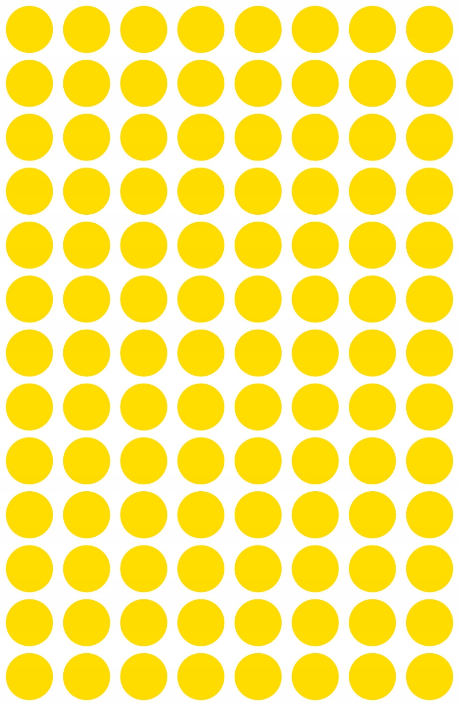 Trwałe kółka do zaznaczania _8mm 416szt./op. żółte 3013 AVERY ZWECKFORM