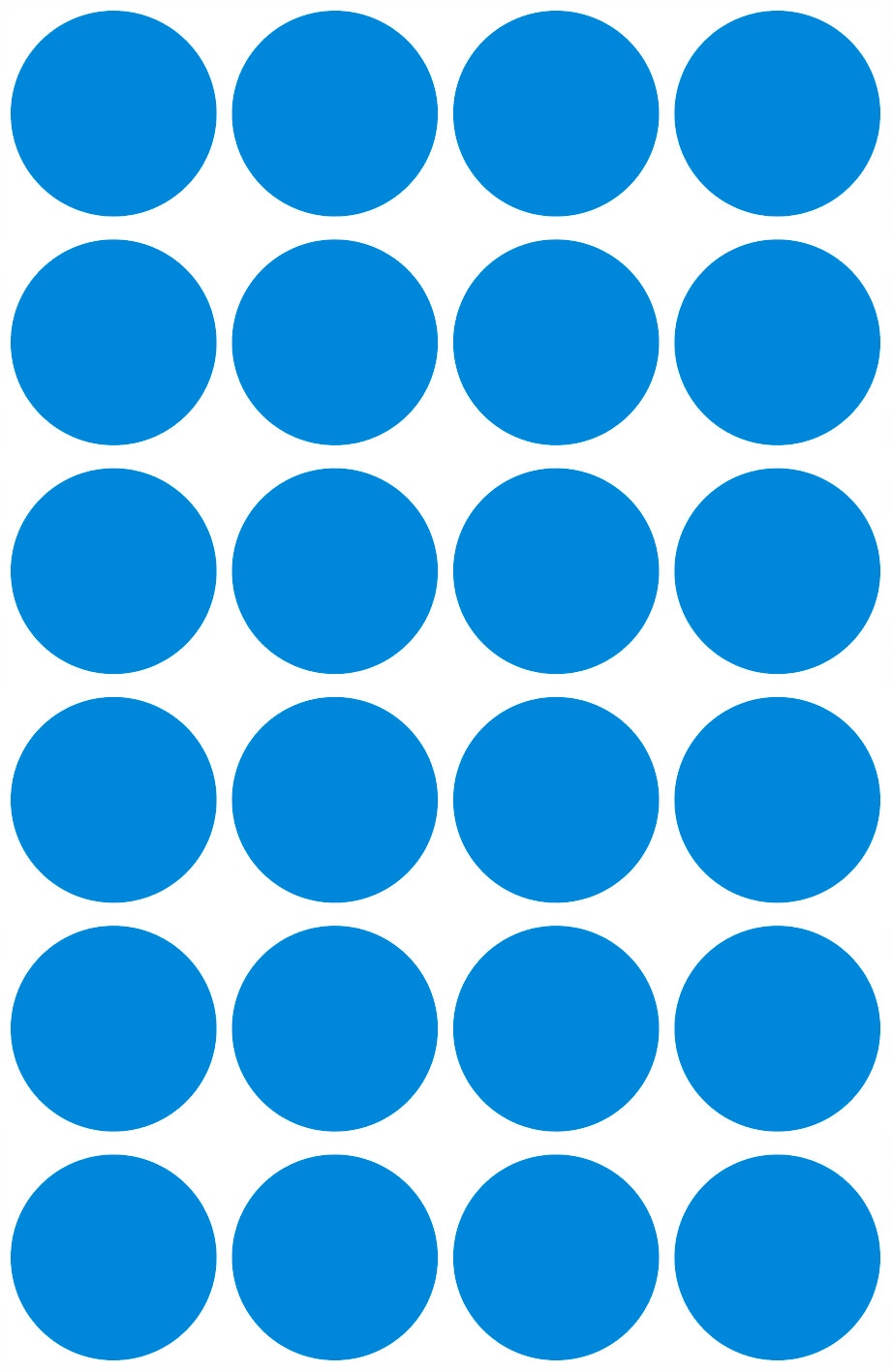 Trwałe kółka _18mm 96szt./op. niebieskie 3005 AVERY ZWECKFORM